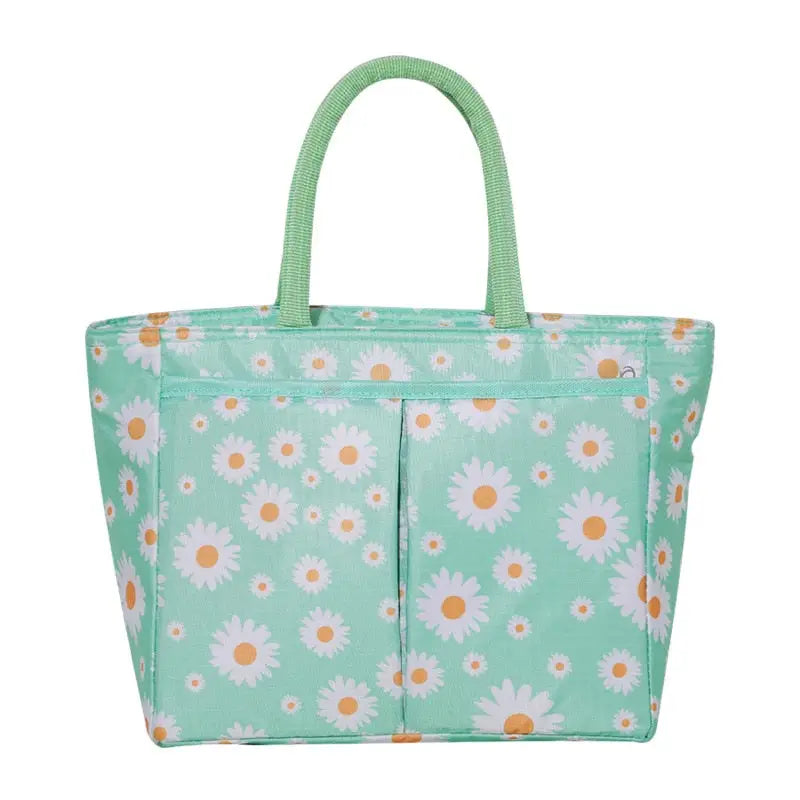 Lunch Bags with Zipper Closure - Light Green / 33 14 20cm