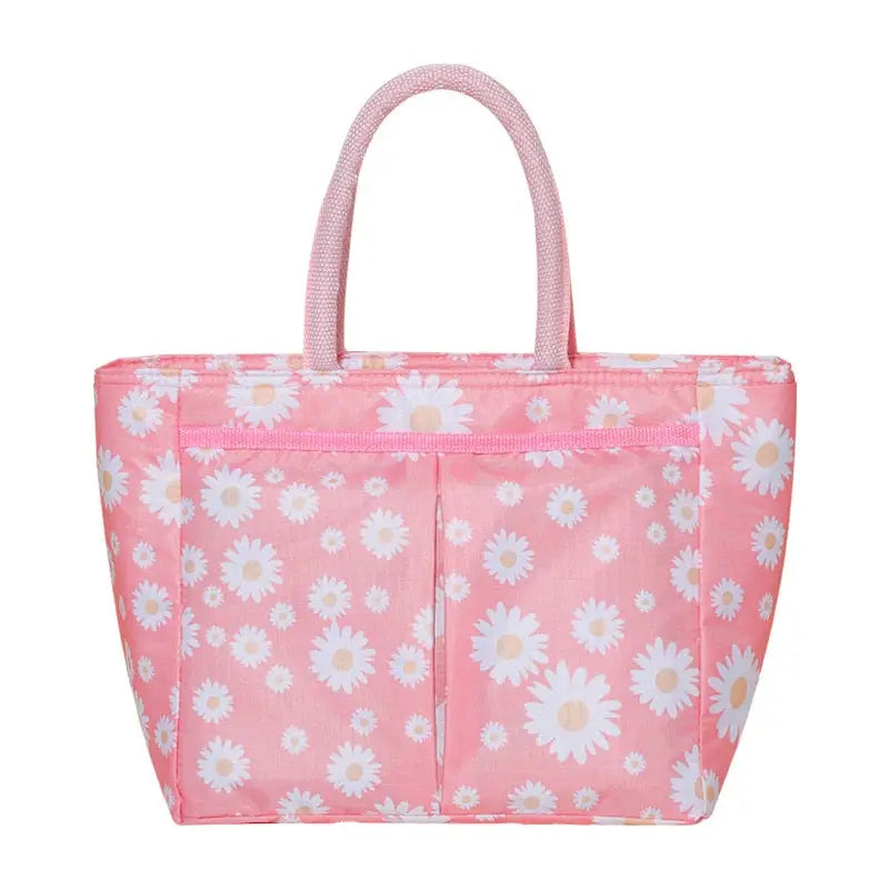 Lunch Bags with Zipper Closure - Light Pink / 33 14 20cm