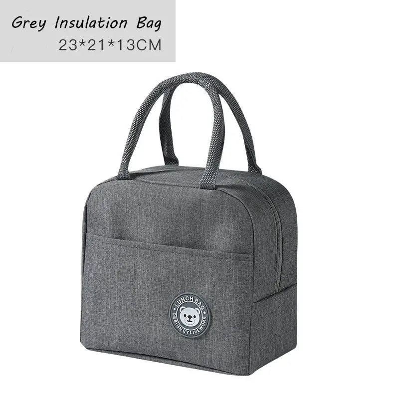 Lunchbox Anime - Grey Lunch Bag