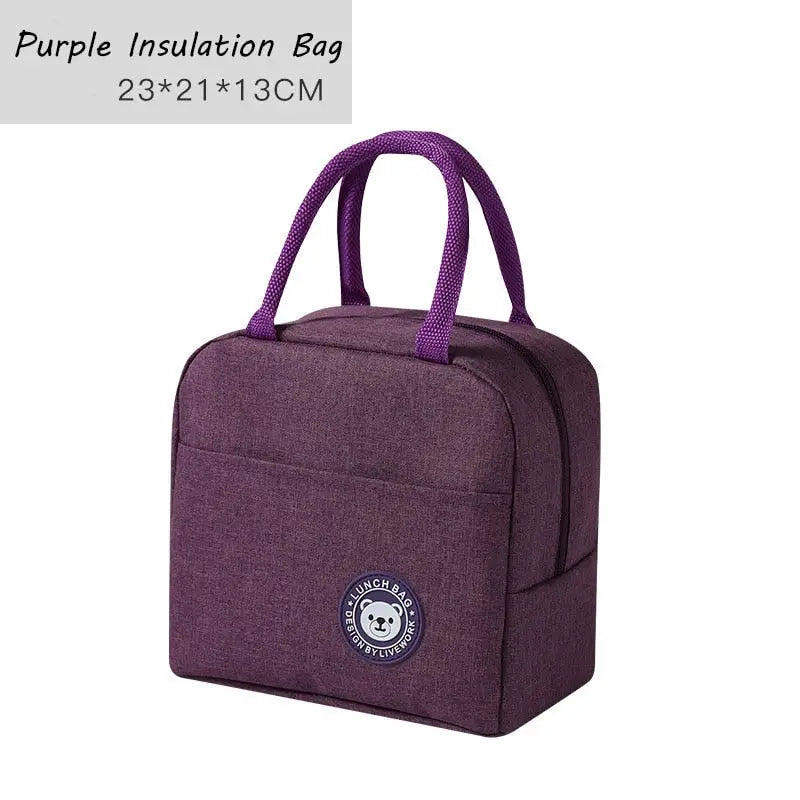 Lunchbox Anime - Purple Lunch Bag