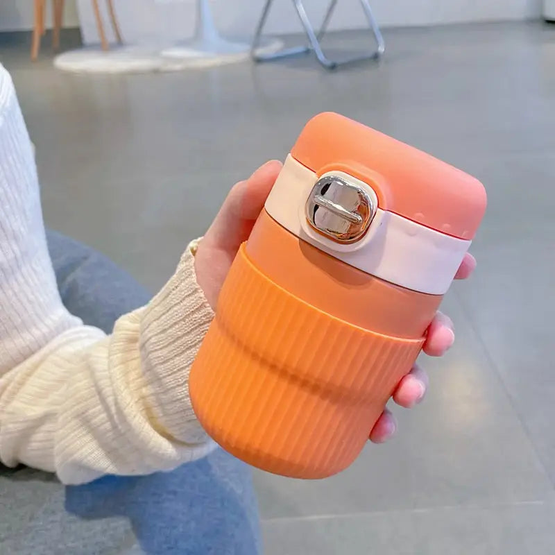 Mini Insulated Kids Water Bottle - Orange 280ml