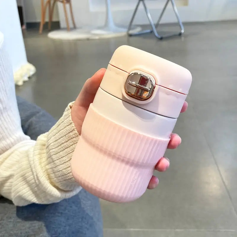 Mini Insulated Kids Water Bottle - Pink 280ml