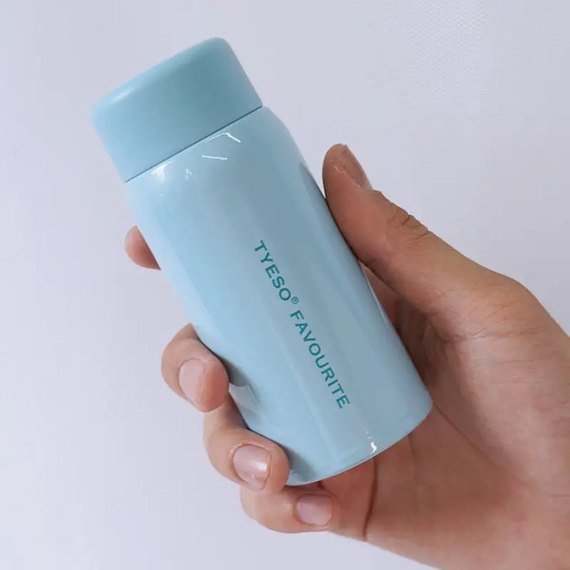 Mini Thermos Stainless Steel Water Bottle - Blue / 150ml