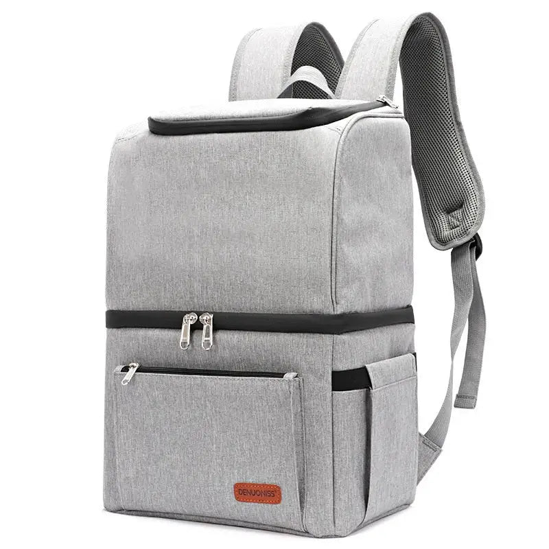 Outdoor Backpack Cooler - Light Grey
