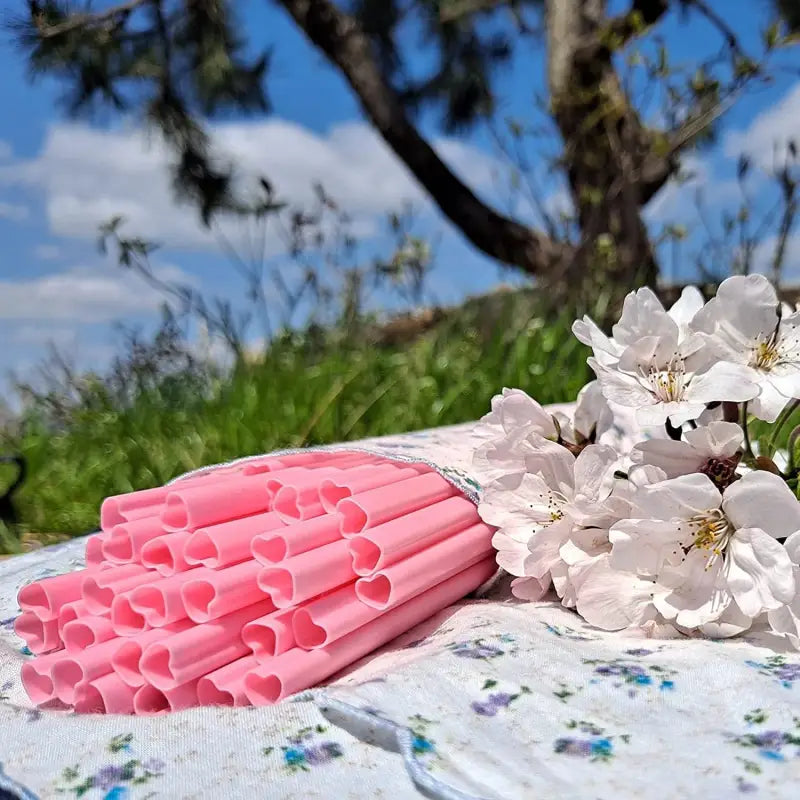 Pink Reusable Straws