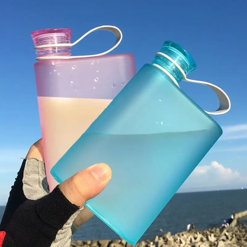 Portable Flat Sports Water Bottle