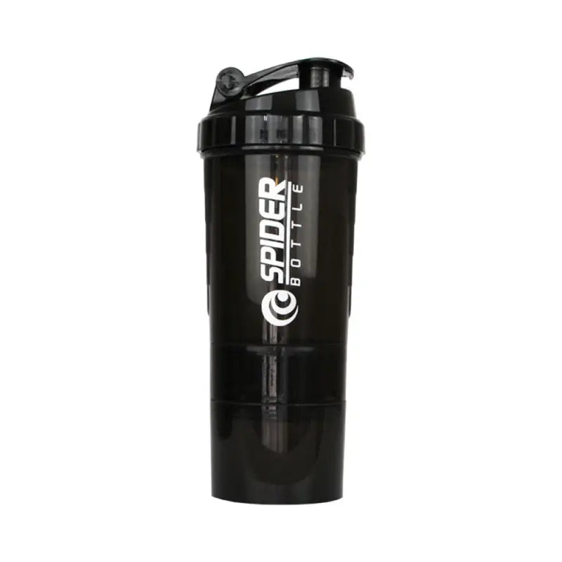 Protein Shaker Fitness Sports Water Bottle - Black