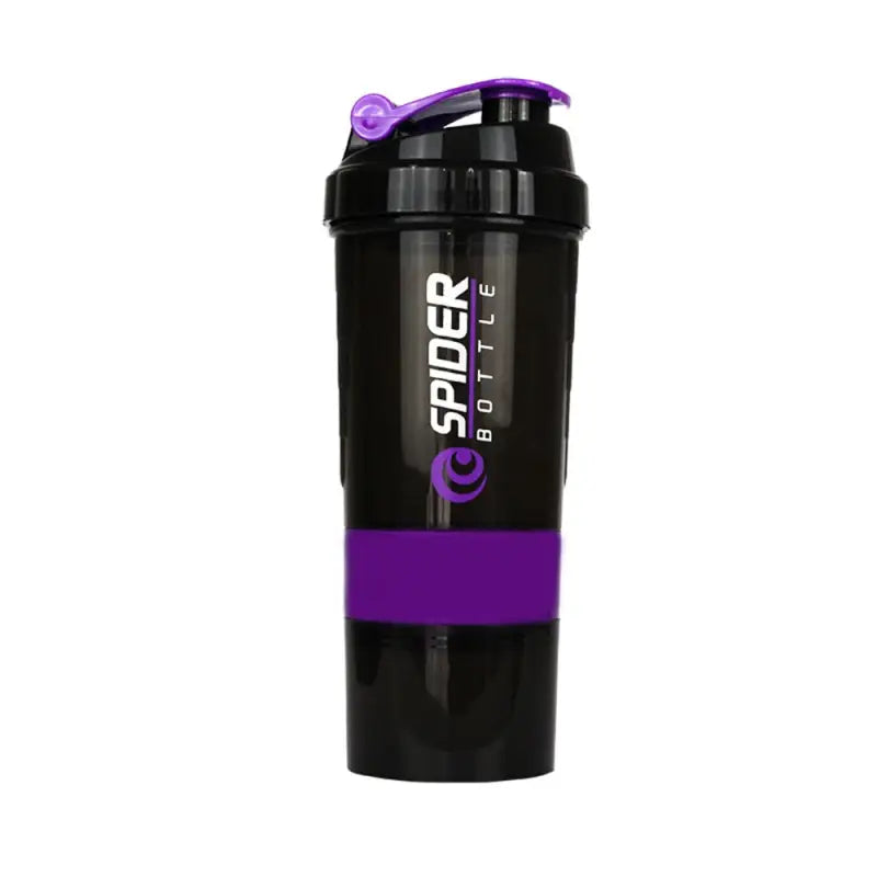 Protein Shaker Fitness Sports Water Bottle - Purple