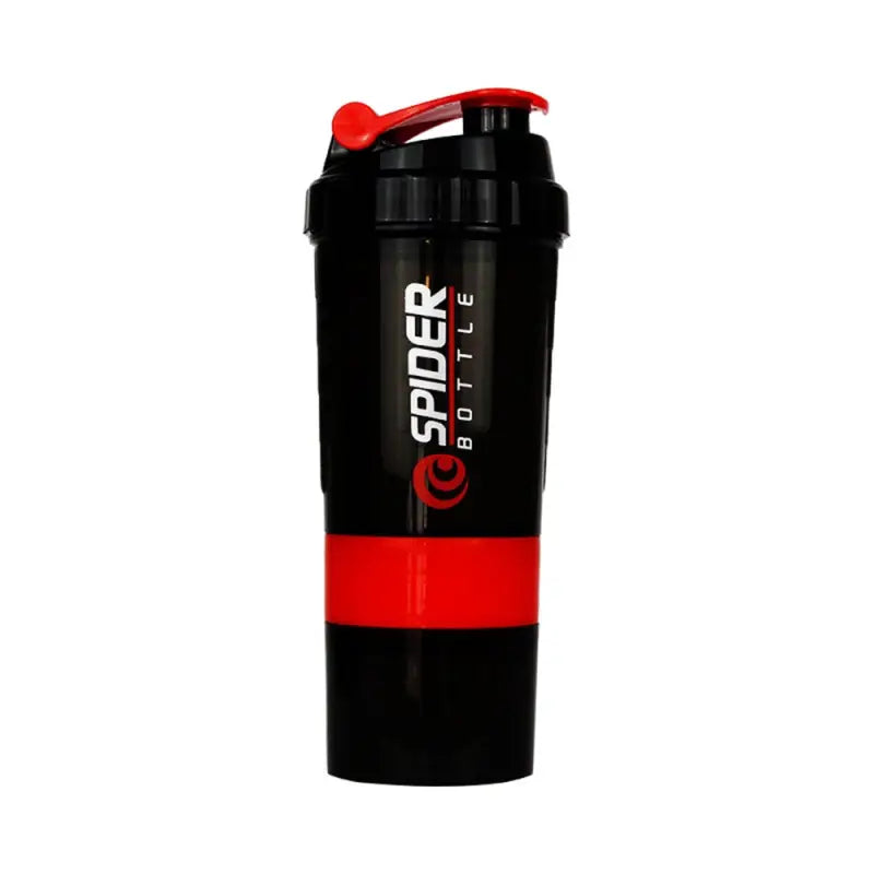 Protein Shaker Fitness Sports Water Bottle - Red