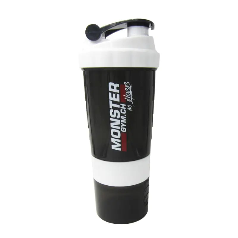 Protein Shaker Fitness Sports Water Bottle - White