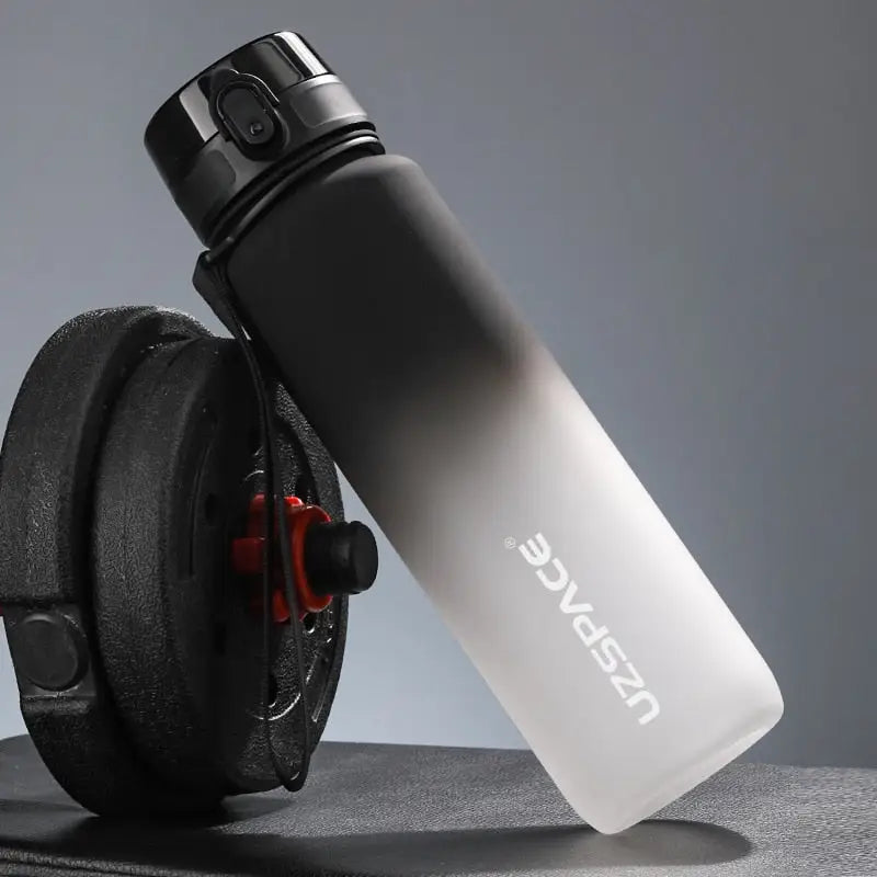 Protein Sports Water Bottle - 350ml / Black and White
