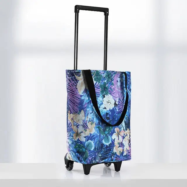 Rolling Cooler Tote Bags - Blue