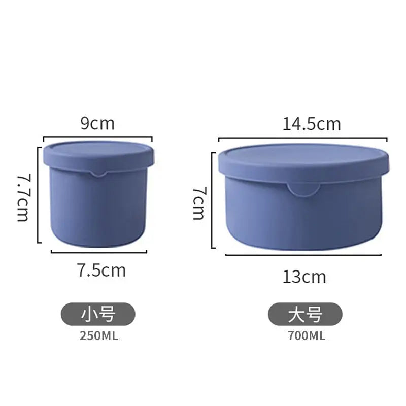 Silicone Bento Box - Indigo / 250ml and 700ml
