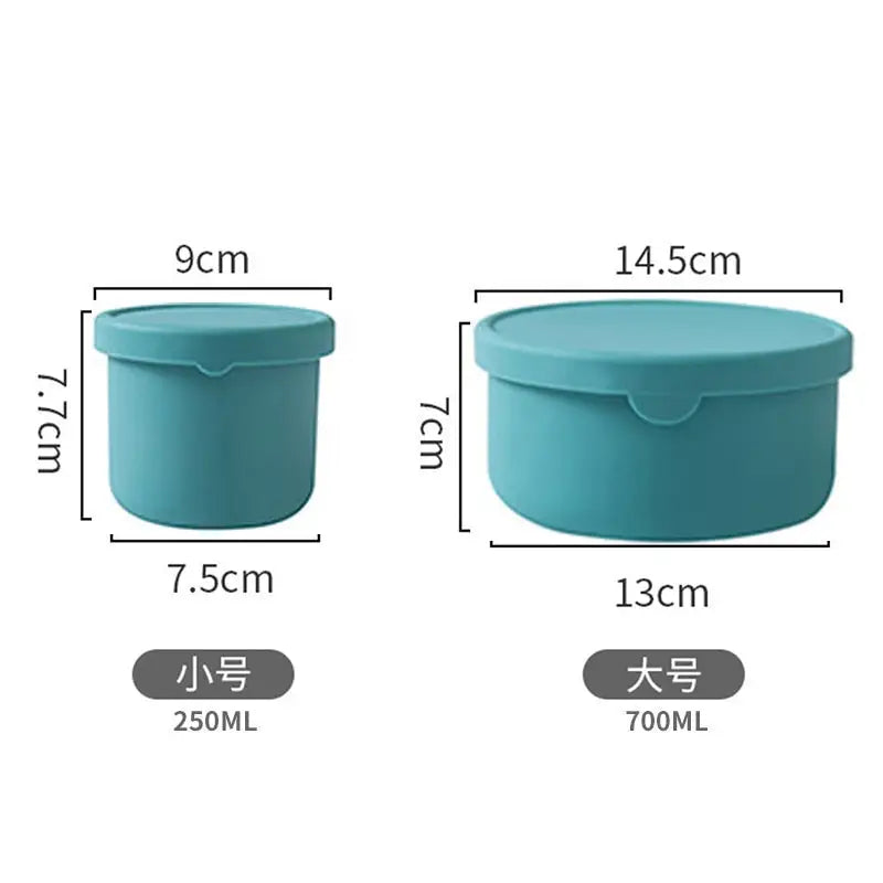 Silicone Bento Box - Mint Green / 250ml and 700ml