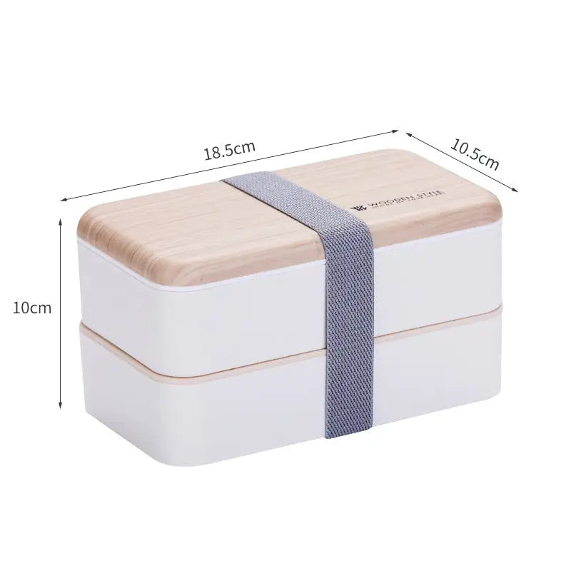 Simple Bento Box - White / 1200ml