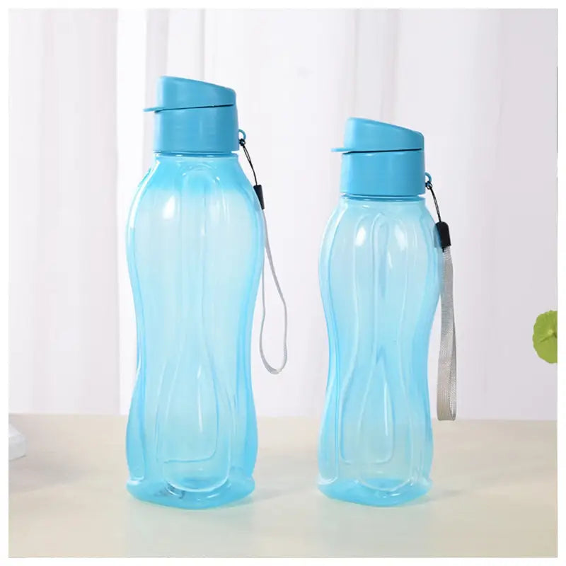 Simple Plastic Sports Water Bottle - 800ml / Blue