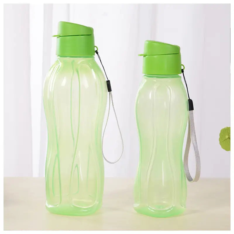 Simple Plastic Sports Water Bottle - 800ml / Green