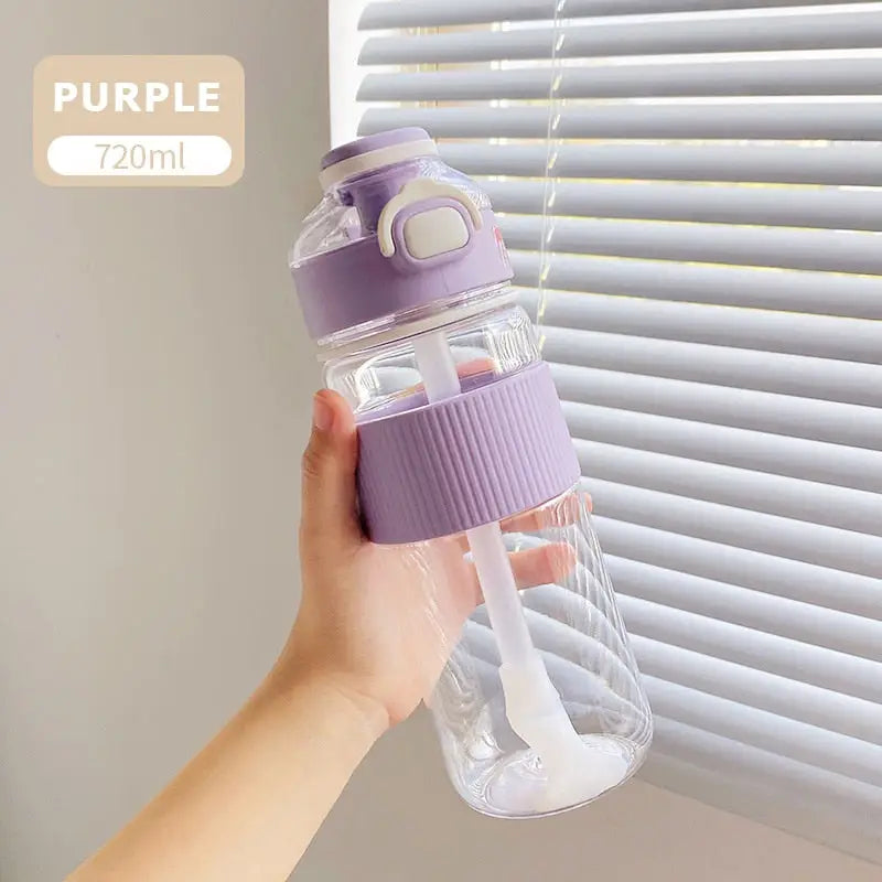 Simple Sports Water Bottle - 720-1100ml / Purple 720ml