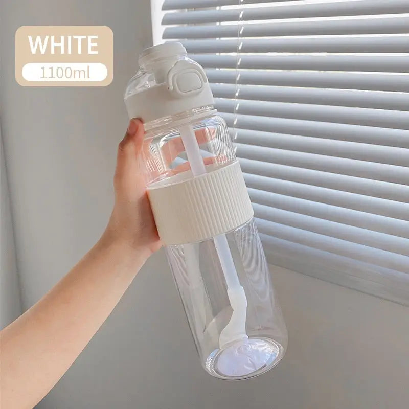 Simple Sports Water Bottle - 720-1100ml / White 1100ml