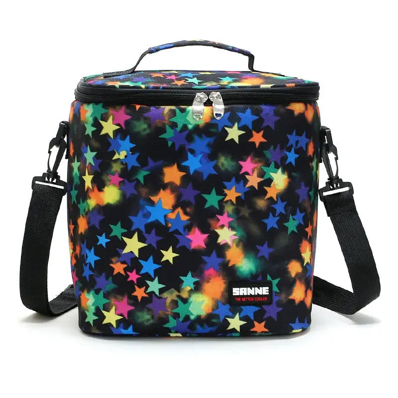 Small Cooler Bags - Black Stars