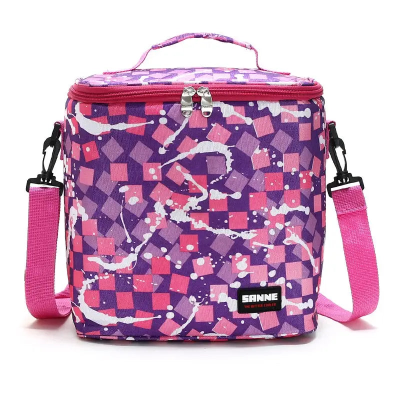 Small Cooler Bags - Pink Print