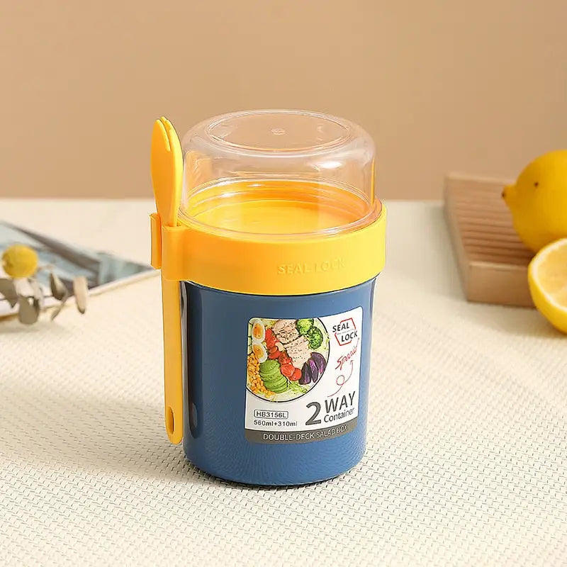 Snack Storage Containers - Blue(230ml-560ml) / Two Layers