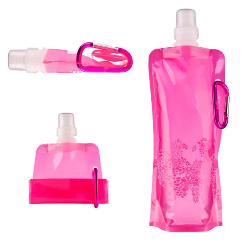 Soft Flask Collapsible Water Bottle - Pink