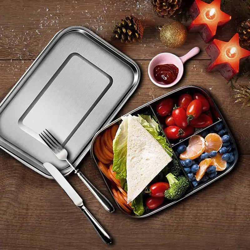Stylish and Durable Stainless Steel Bento Boxes