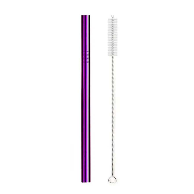 Straight Reusable Straw - Purple