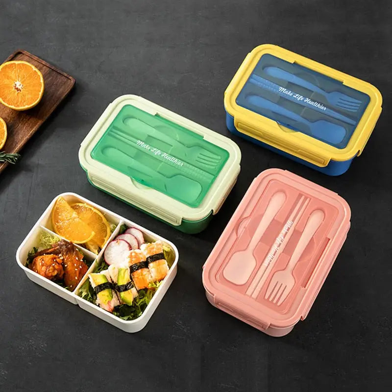 1000ML Lunch Box 3 Layer Bento Box Large Capacity Durable Food
