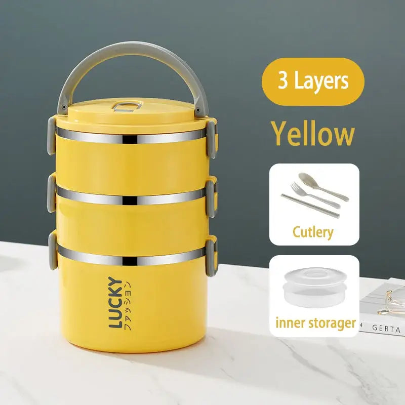 Thermos Bento Box - 3 Yellow
