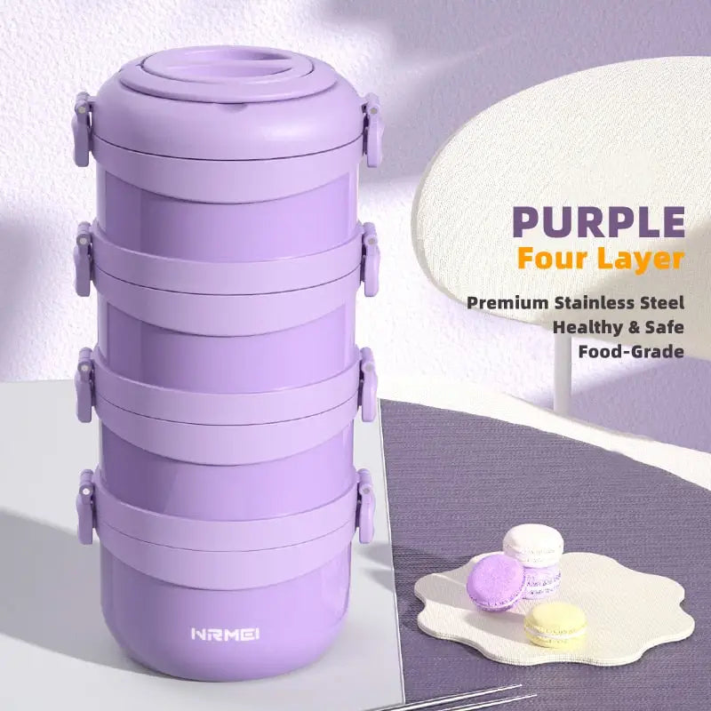 Thermos Soup Container - Purple 4 / 1.5-2.7L