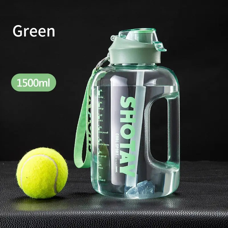 Training Sports Water Bottle - Green 1500ml