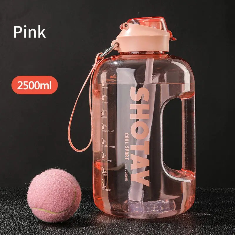 Training Sports Water Bottle - Pink 2500ml