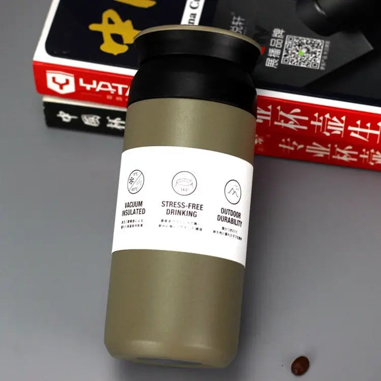 Travel Stainless Steel Water Bottle - Coffee / 350ml