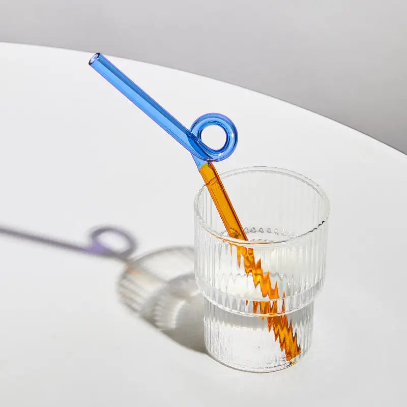 Twisted Reusable Straw - Blue