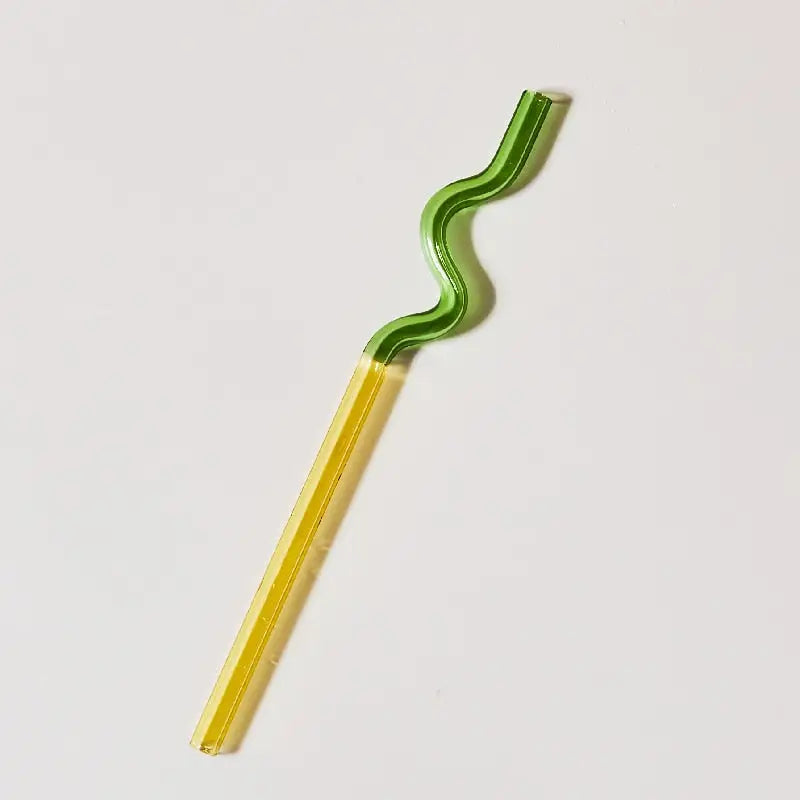 Twisted Reusable Straw - Green