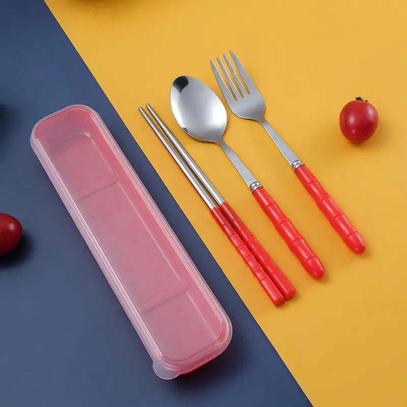Utensil Kit with Case - Red