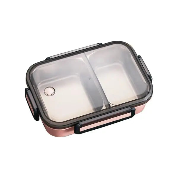 2 Compartment Snack Container - Pink Box