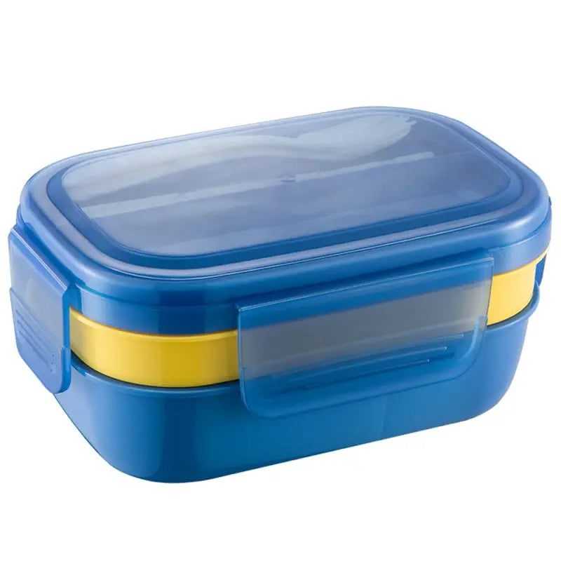 3 Layer Snack Container - Blue