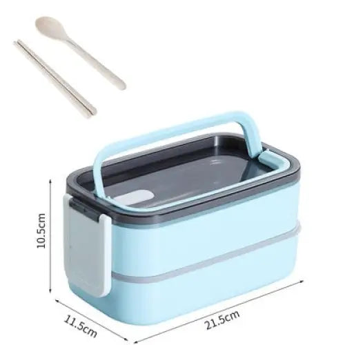 Adult Bento Box - Elegant blue / Two Layer