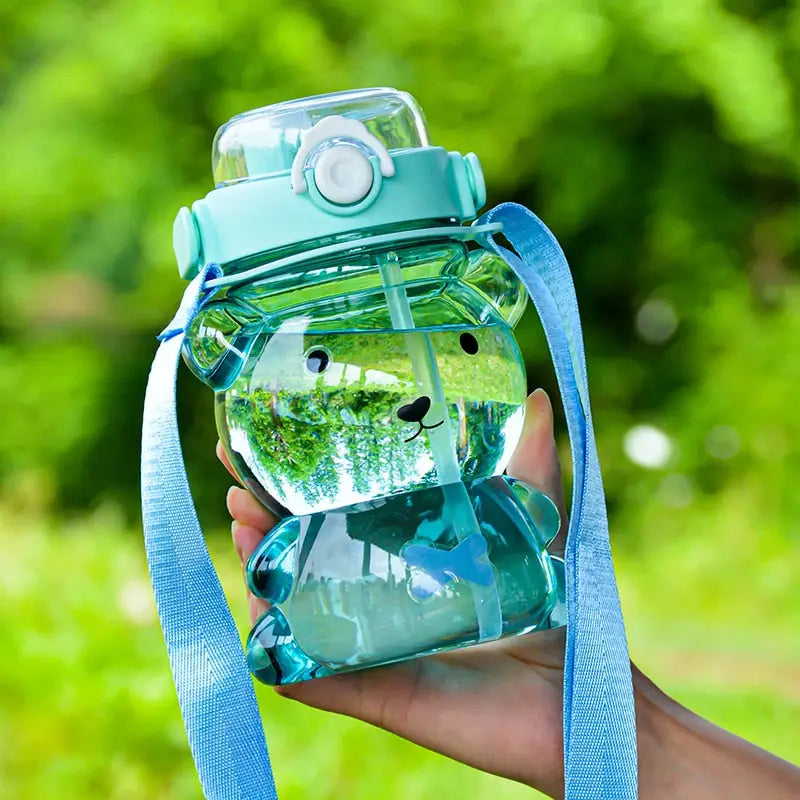 Animal Shaped Kids Water Bottle - 850ML / Blue