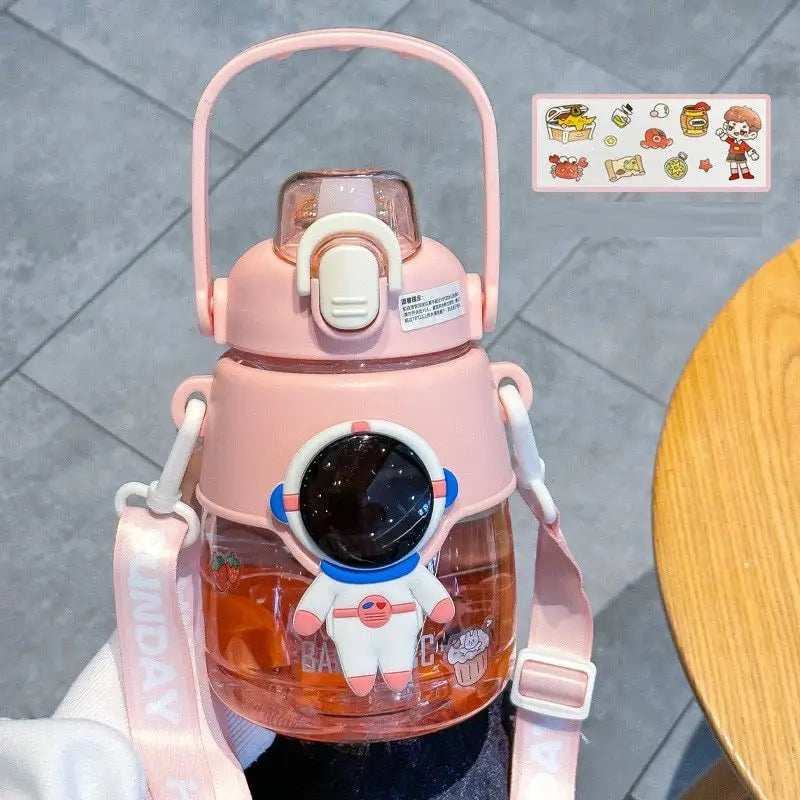 Astronaut Kids Water Bottle - Pink / 1200