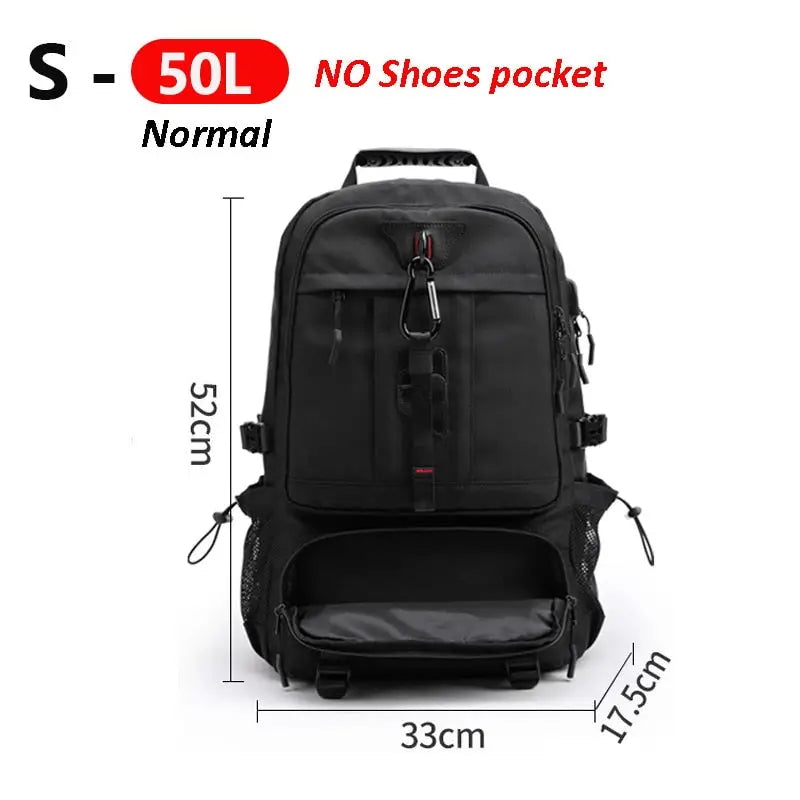 Backpack Cooler With Camera Compartment - Black Normal 50L