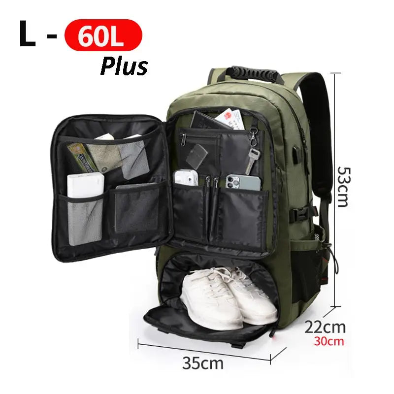Backpack Cooler With Camera Compartment - Green Plus 60L