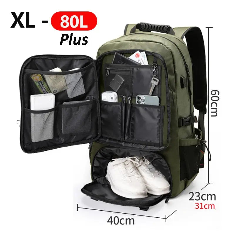 Backpack Cooler With Camera Compartment - Green Plus 80L
