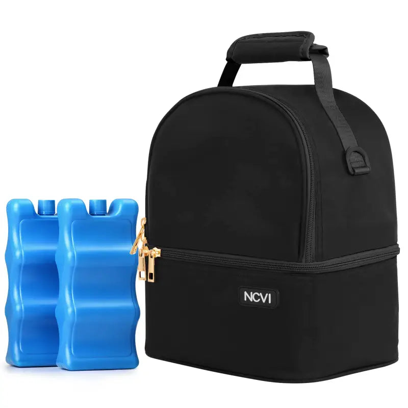 Backpack cooler with ice pack - Black