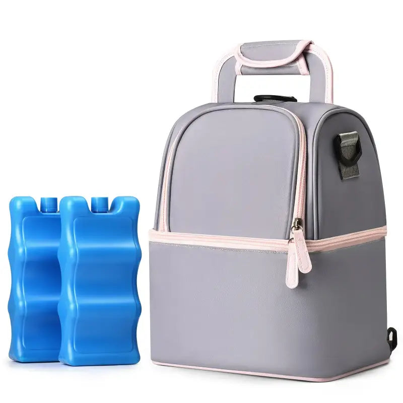 Backpack cooler with ice pack - Gray