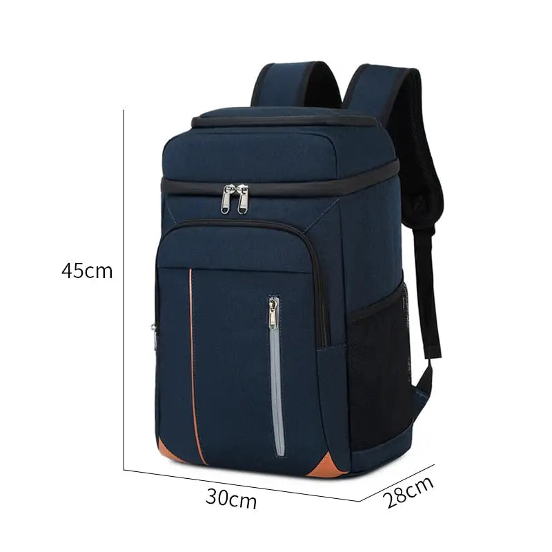 Backpack Cooler with multiple Compartments - Dark Blue