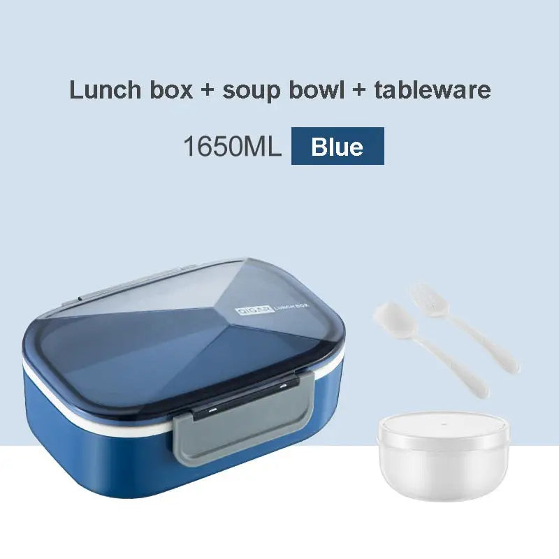 Bento Box Container - Blue / 1650ml